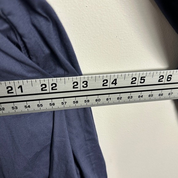 Old Navy Blue Smocked Maxi Dress Womens Sz XL Cotton Form 2024 Pockets‎ Long NEW - Picture 15 of 16